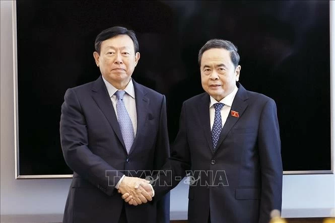 Chủ tịch Quốc hội Trần Thanh Mẫn tiếp lãnh đạo một số tập đoàn lớn của Hàn Quốc