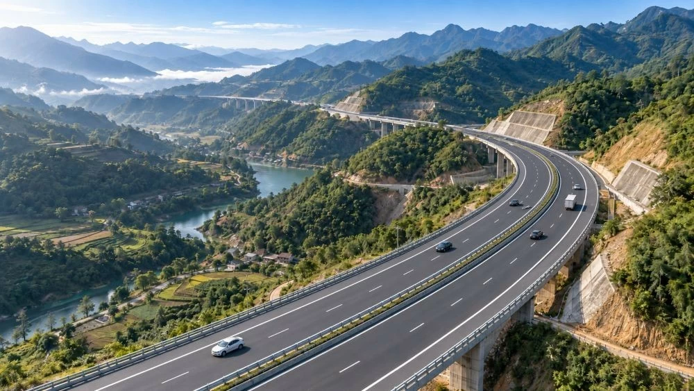 Phối cảnh cao tốc Mộc Châu - Sơn La - Điện Biên, đoạn qua địa phận tỉnh Sơn La.