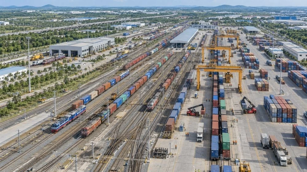 Phối cảnh ga đầu mối hàng hóa Trảng Bom.