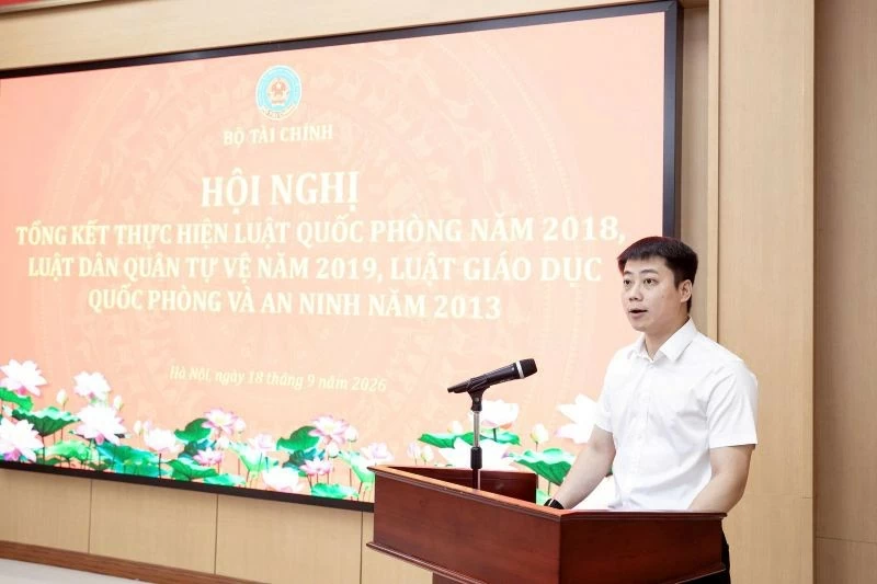 Bộ Tài chính tổng kết thực hiện 3 luật quốc phòng trước yêu cầu mới Bộ Tài chính tổng kết thực hiện 3 luật quốc phòng trước yêu cầu mới