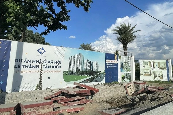 Dự án nhà ở xã hội Lê Thành Tân Kiên tại Bình Chánh, TP.HCM. (Ảnh: Lê Toàn). Dự án nhà ở xã hội Lê Thành Tân Kiên tại Bình Chánh, TP.HCM. (Ảnh: Lê Toàn).