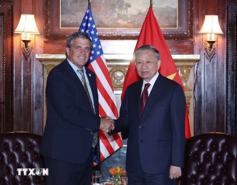 Tổng Bí thư, Chủ tịch nước Tô Lâm tiếp Quyền Giám đốc Cơ quan Thương mại và Phát triển Hoa Kỳ Tổng Bí thư, Chủ tịch nước Tô Lâm tiếp Quyền Giám đốc Cơ quan Thương mại và Phát triển Hoa Kỳ