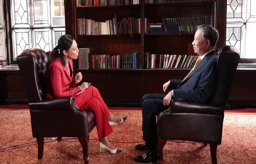 Tổng Bí thư, Chủ tịch nước Tô Lâm trả lời phỏng vấn kênh truyền hình Bloomberg TV