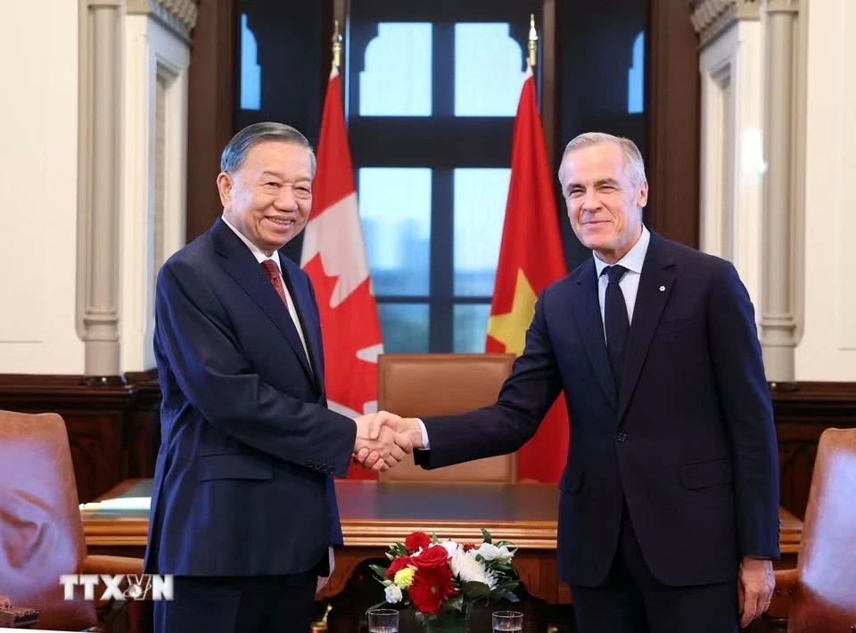 Tổng Bí thư, Chủ tịch nước Tô Lâm hội đàm với Thủ tướng Canada Mark Carney