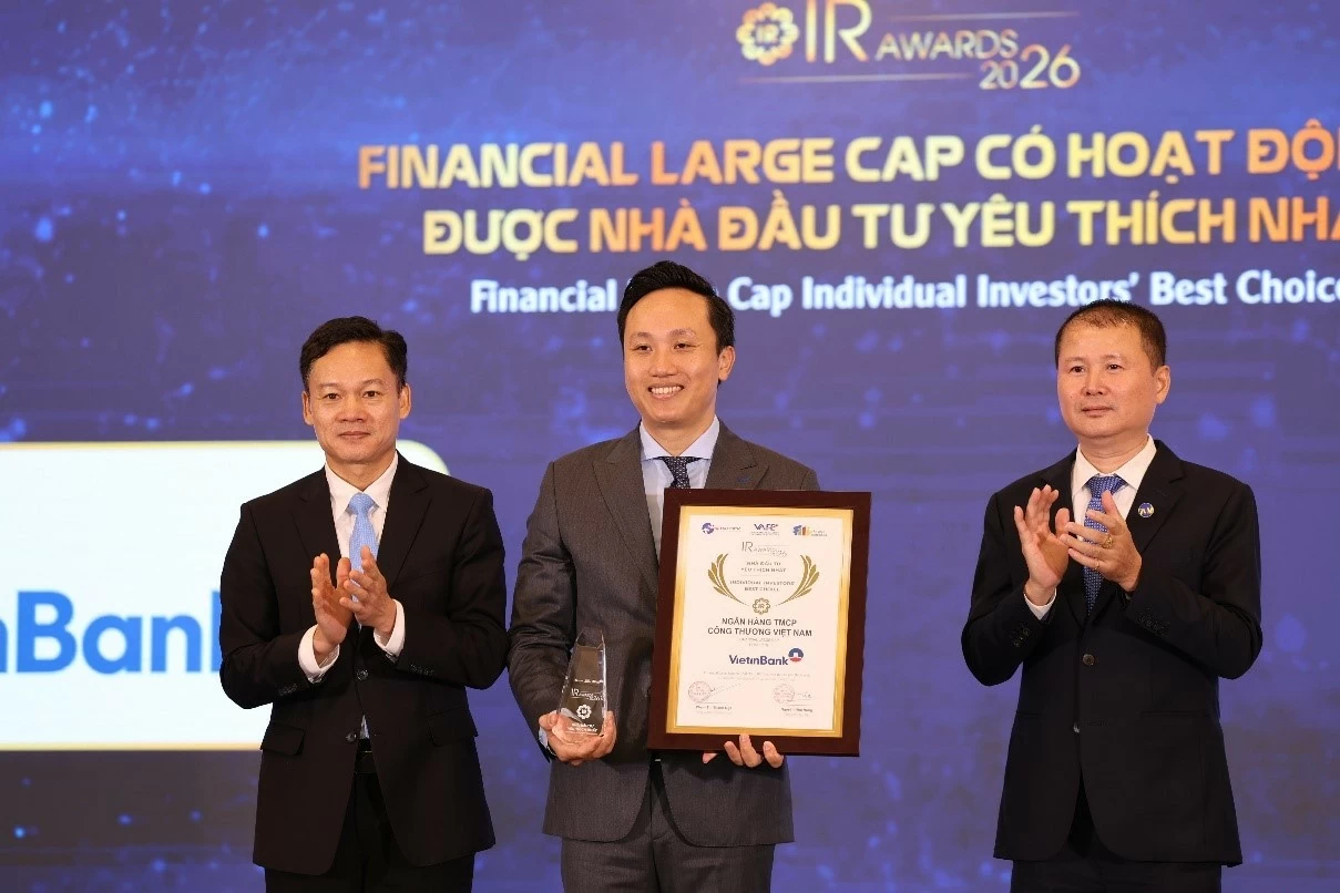 VietinBank năm thứ 4 liên tiếp được vinh danh Doanh nghiệp niêm yết có hoạt động IR được Nhà đầu tư yêu thích nhất VietinBank năm thứ 4 liên tiếp được vinh danh Doanh nghiệp niêm yết có hoạt động IR được Nhà đầu tư yêu thích nhất