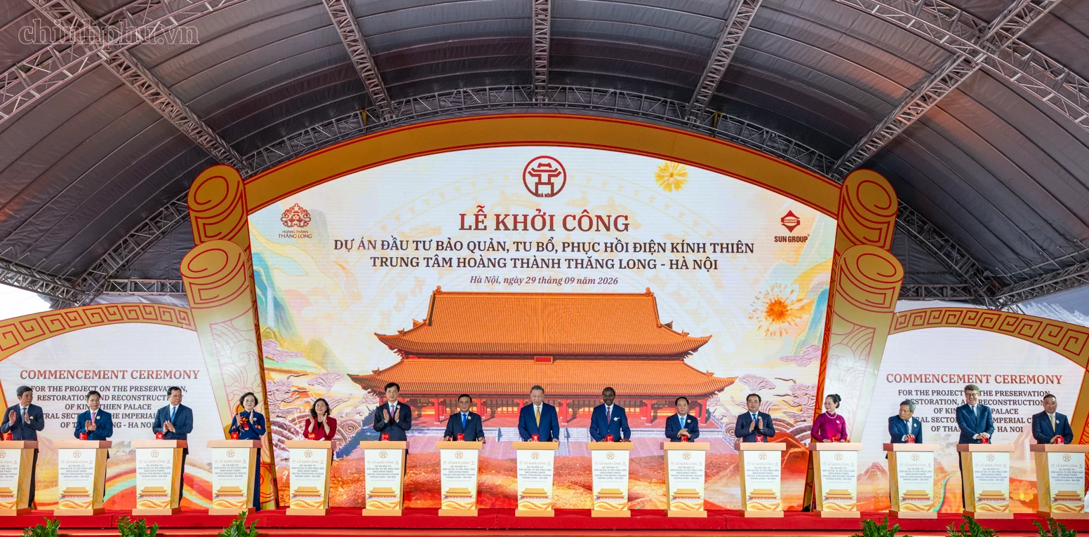 Tổng Bí thư, Chủ tịch nước Tô Lâm dự Lễ khởi công Dự án đầu tư bảo quản, tu bổ, phục hồi Điện Kính Thiên