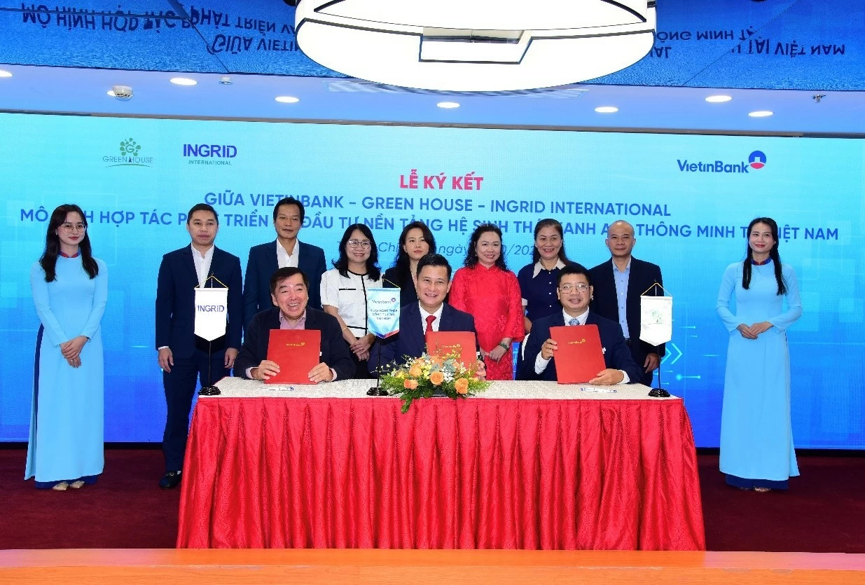 VietinBank “bắt tay” GreenHouse và Ingrid International: Thúc đẩy hệ sinh thái  xanh AI và chuyển đổi số toàn diện