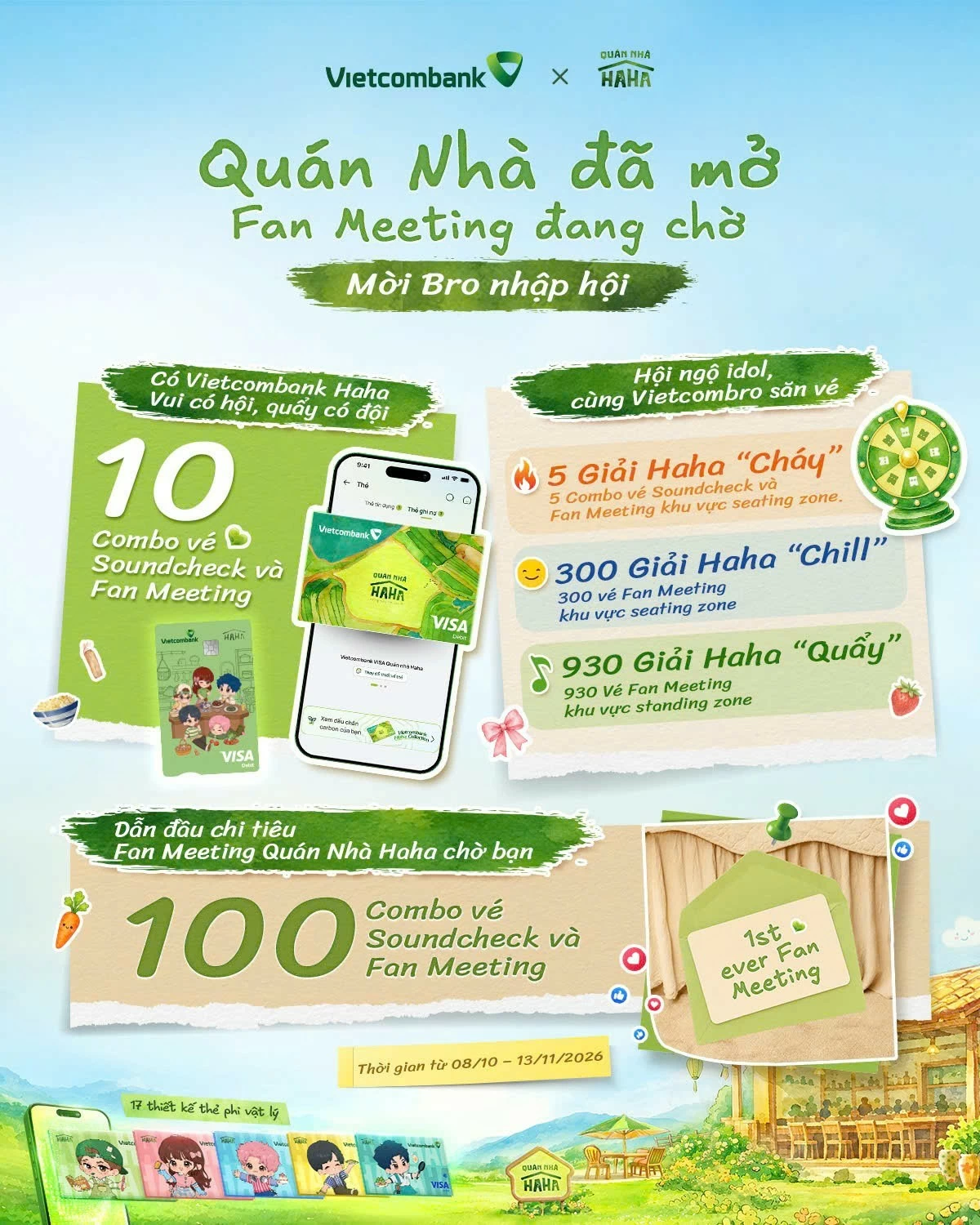 Đón Fan Meeting đầu tay của Quán Nhà Haha cùng những suất tham dự sớm nhất từ Vietcombank