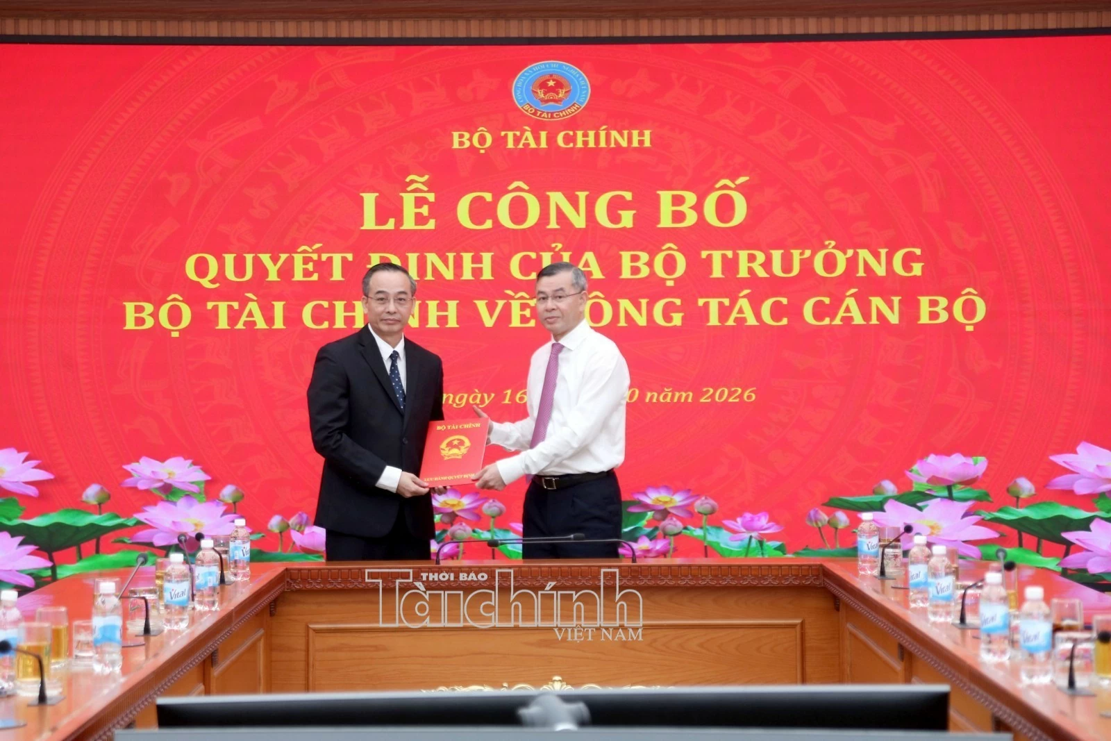 Bộ Tài chính bổ nhiệm Vụ trưởng Vụ Tổ chức cán bộ, Giám đốc Kho bạc Nhà nước Bộ Tài chính bổ nhiệm Vụ trưởng Vụ Tổ chức cán bộ, Giám đốc Kho bạc Nhà nước