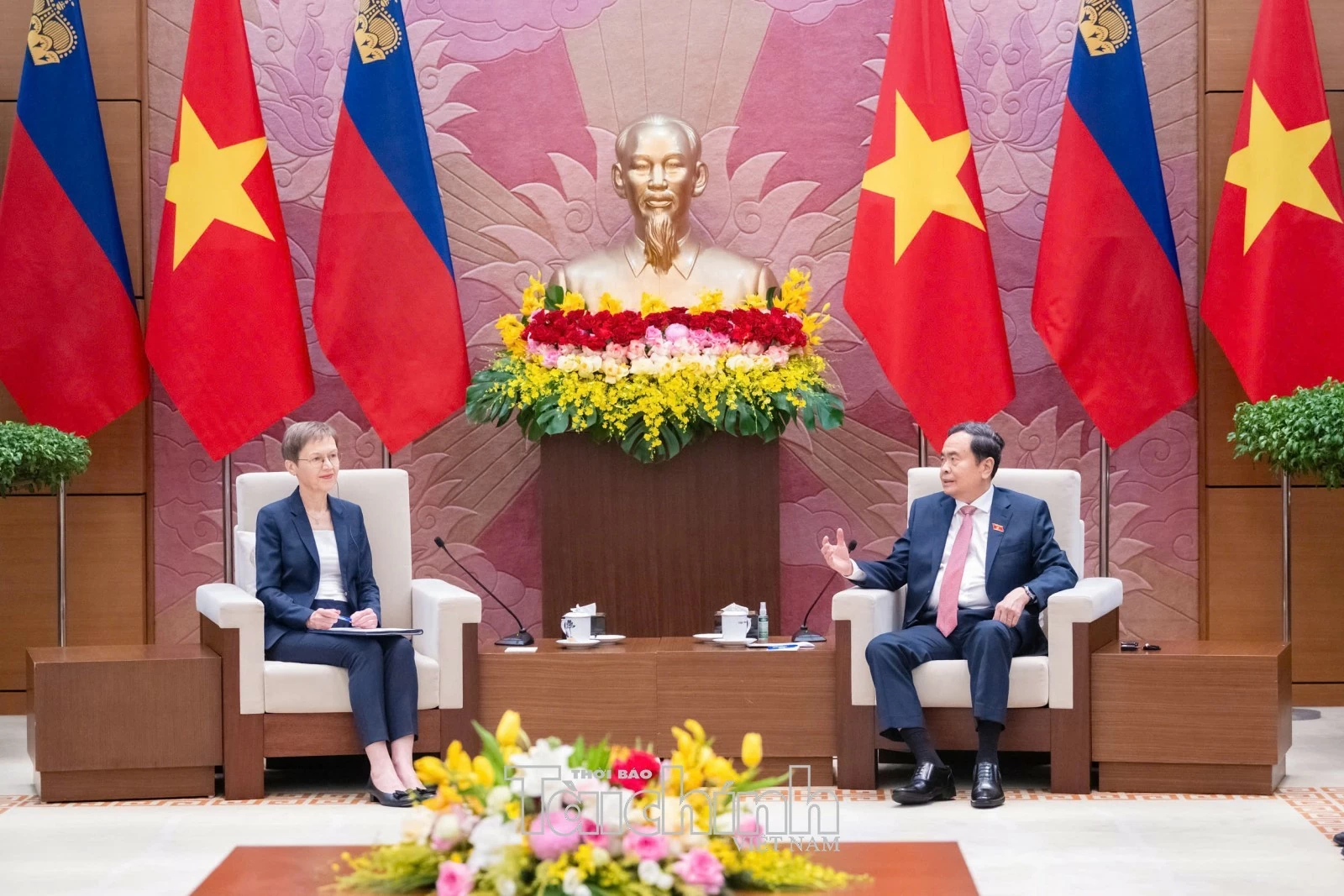 Chủ tịch Quốc hội Trần Thanh Mẫn hội kiến Thủ tướng Liechtenstein