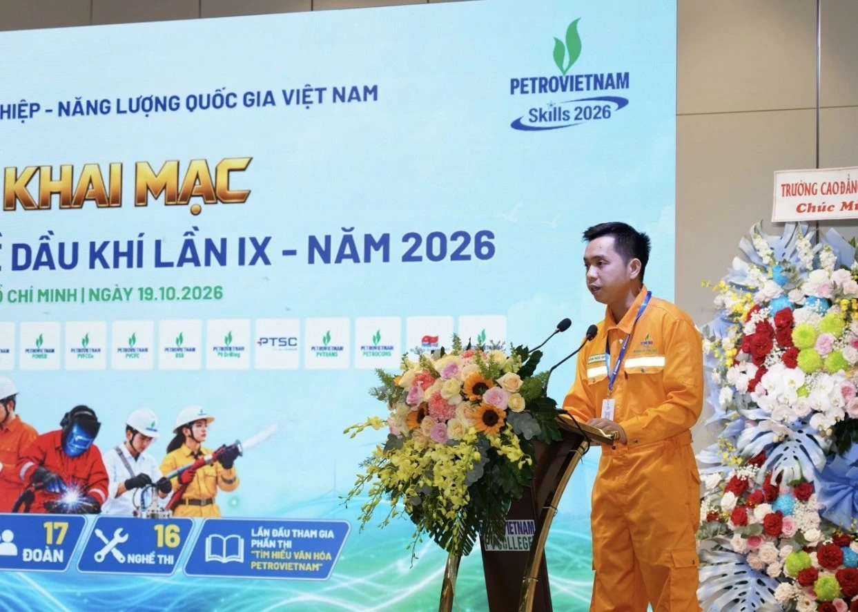 Hội thi Tay nghề Dầu khí lần IX năm 2026: Vững tay nghề - Nâng tầm nhân lực PETROVIETNAM