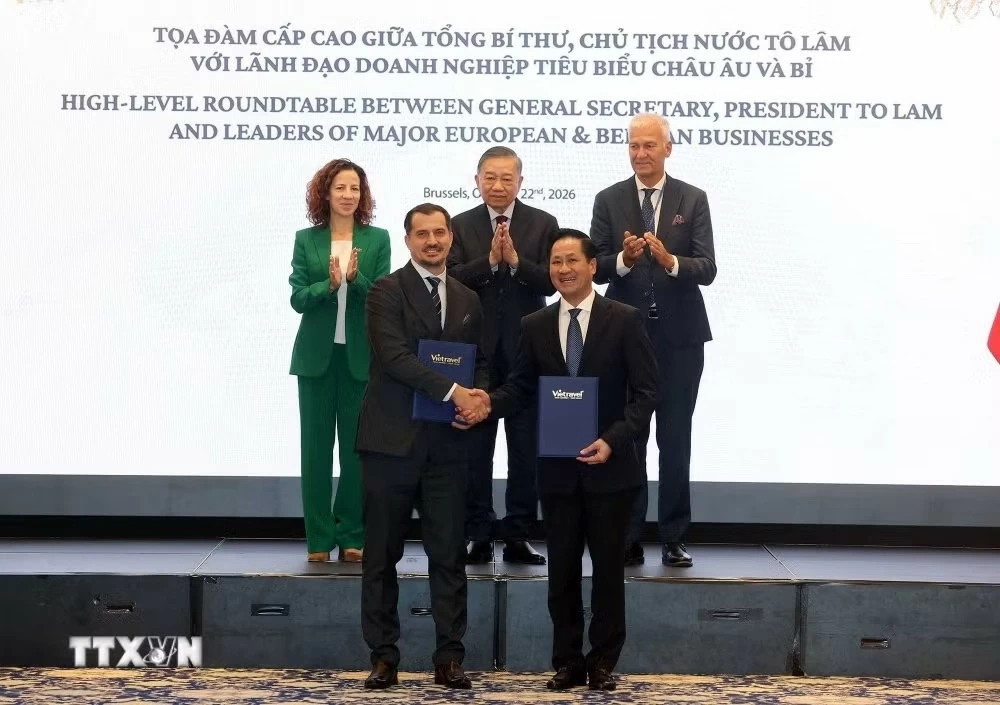 Tổng Bí thư, Chủ tịch nước Tô Lâm dự tọa đàm cấp cao với lãnh đạo doanh nghiệp tiêu biểu châu Âu và Bỉ Tổng Bí thư, Chủ tịch nước Tô Lâm dự tọa đàm cấp cao với lãnh đạo doanh nghiệp tiêu biểu châu Âu và Bỉ