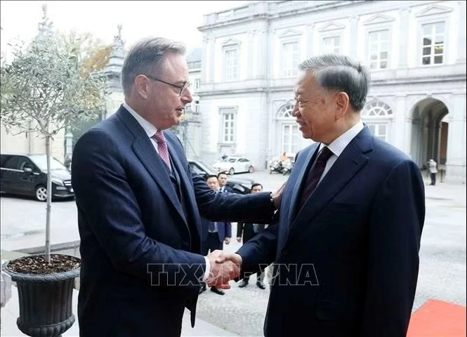 Thủ tướng Vương quốc Bỉ Bart De Wever chủ trì Lễ đón Tổng Bí thư, Chủ tịch nước Tô Lâm Thủ tướng Vương quốc Bỉ Bart De Wever chủ trì Lễ đón Tổng Bí thư, Chủ tịch nước Tô Lâm