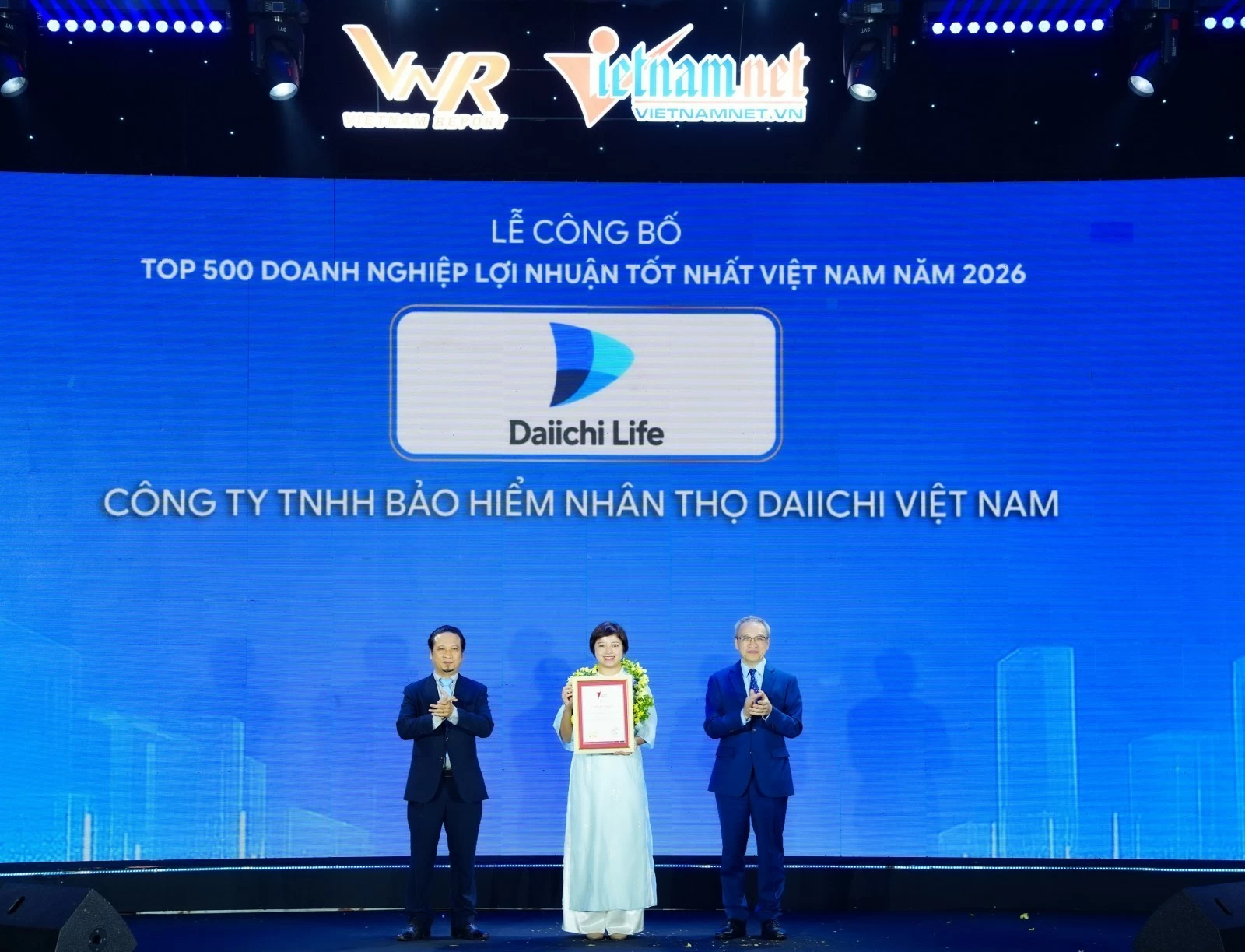 Daiichi Life Việt Nam: Top 500 doanh nghiệp lợi nhuận tốt nhất và Top 50 doanh nghiệp lợi nhuận xuất sắc Việt Nam 2026