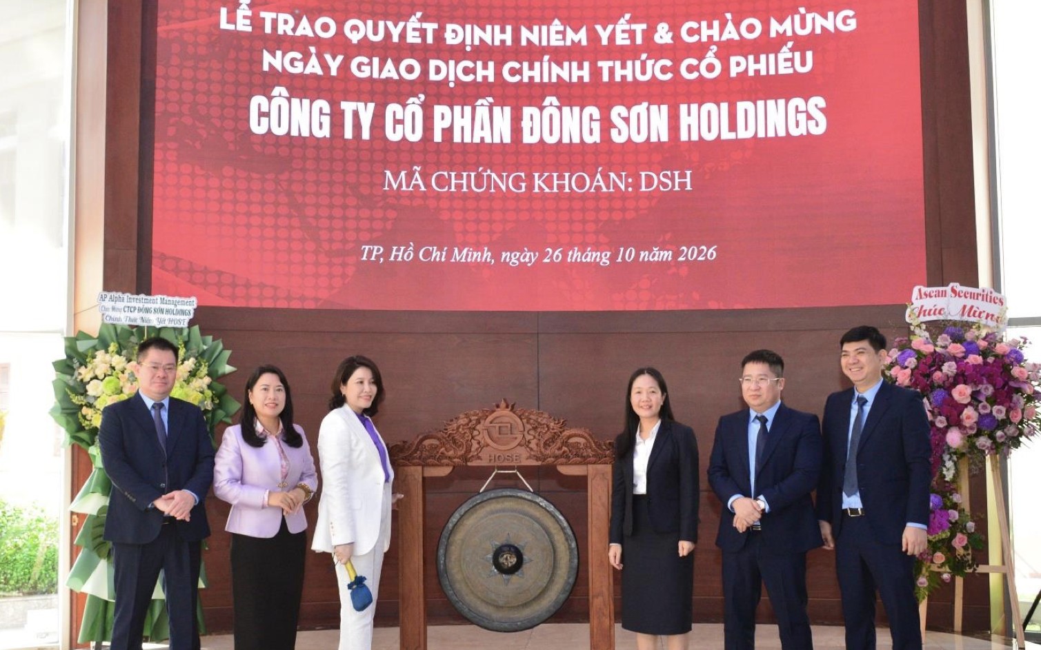 35 triệu cổ phiếu DSH chính thức niêm yết trên HOSE từ ngày 26/10