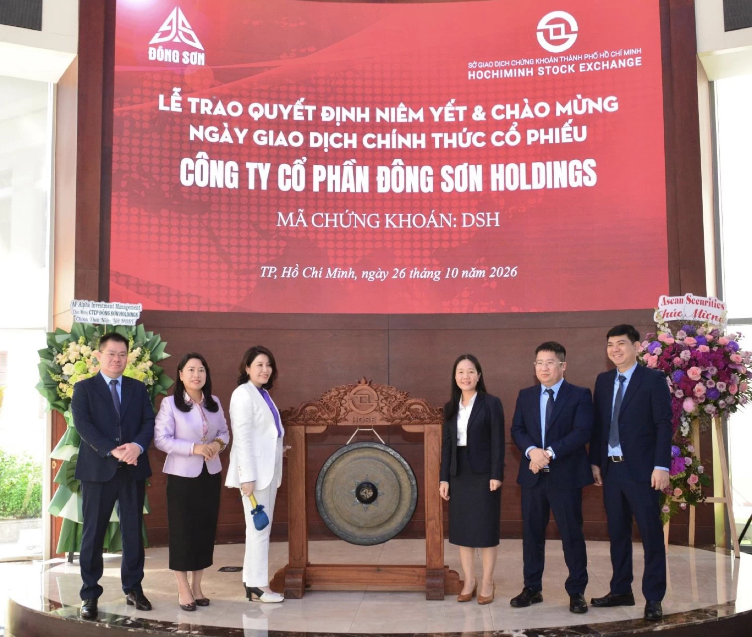 35 triệu cổ phiếu DSH chính thức niêm yết trên HOSE từ ngày 26/10
