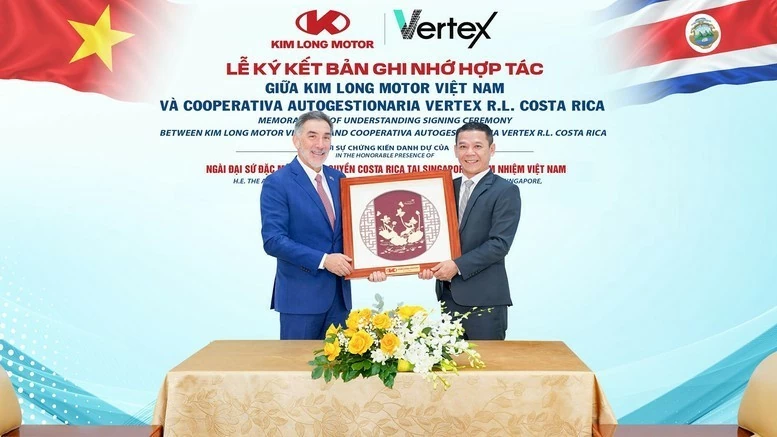KIM LONG MOTOR hợp tác với đối tác Costa Rica, mở cơ hội đưa dòng xe Việt vào thị trường Trung Mỹ