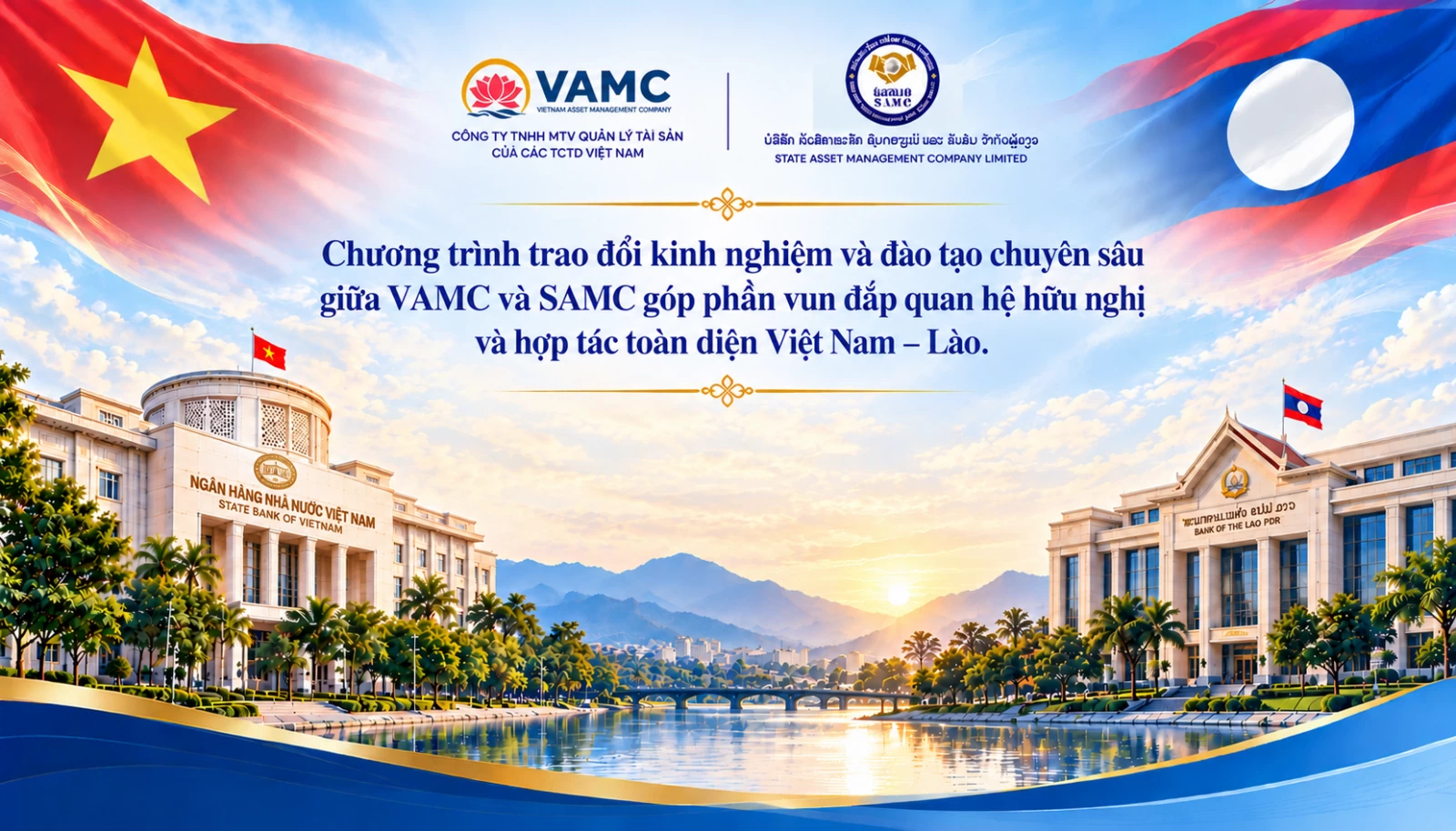 VAMC - SAMC lan tỏa kinh nghiệm xử lý nợ xấu, tăng cường hợp tác với Lào VAMC - SAMC lan tỏa kinh nghiệm xử lý nợ xấu, tăng cường hợp tác với Lào
