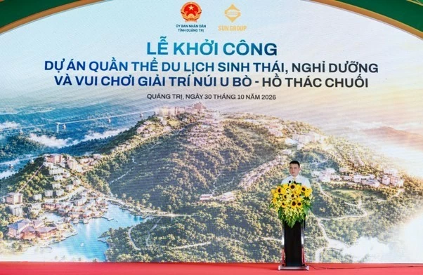 Quảng Trị: Khởi công quần thể du lịch sinh thái núi U Bò – hồ Thác Chuối với tổng vốn 16.234 tỷ đồng do Sun Group là chủ đầu tư Quảng Trị: Khởi công quần thể du lịch sinh thái núi U Bò – hồ Thác Chuối với tổng vốn 16.234 tỷ đồng do Sun Group là chủ đầu tư
