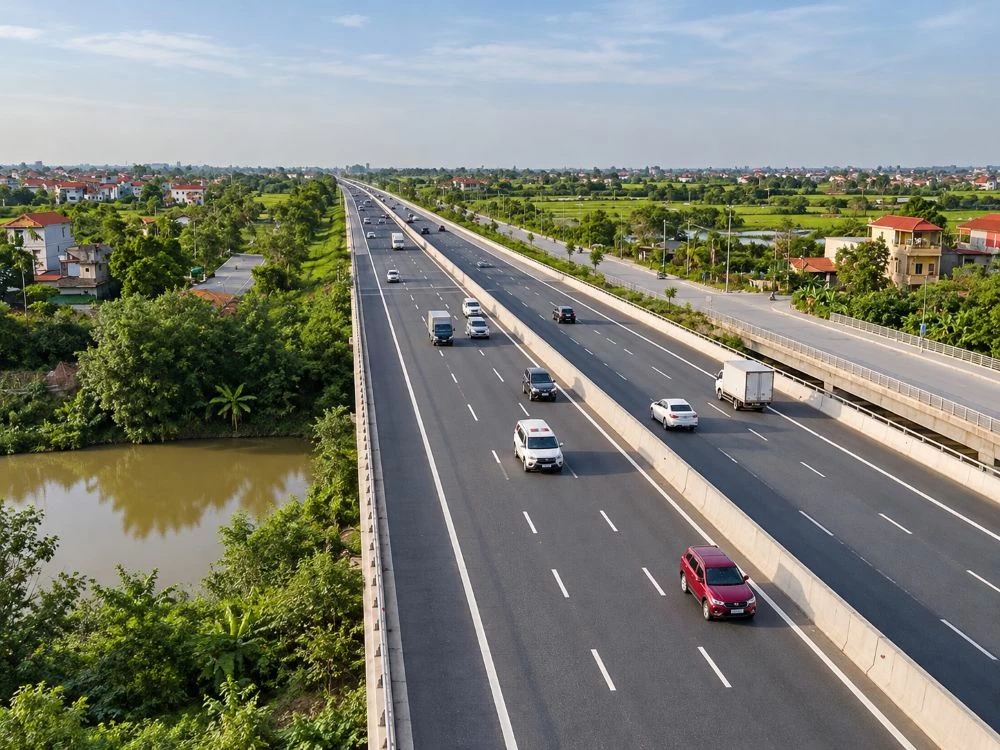 Phối cảnh Tuyến đường kết nối từ cao tốc Hải Phòng - Hạ Long đến đường Vành đai 5 - Vùng Thủ đô Hà Nội Phối cảnh Tuyến đường kết nối từ cao tốc Hải Phòng - Hạ Long đến đường Vành đai 5 - Vùng Thủ đô Hà Nội