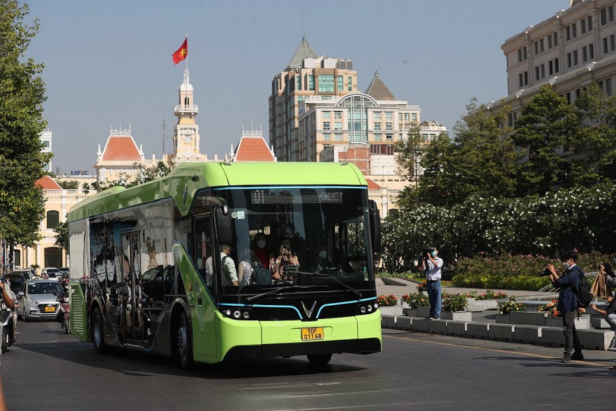 VinBus khai trương tuyến buýt điện đầu tiên tại TP. Hồ Chí Minh