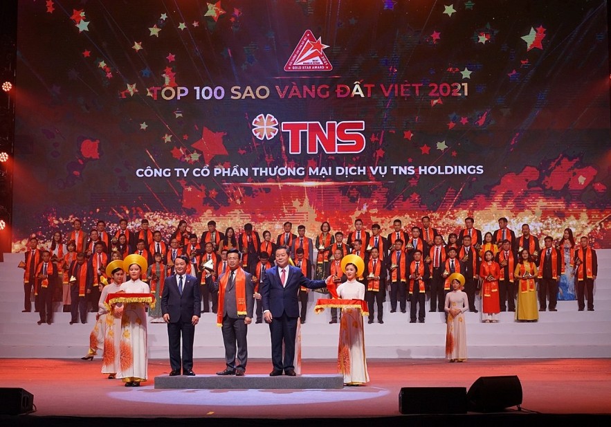 TNS Holdings được vinh danh top 100 Sao Vàng Đất Việt 2021