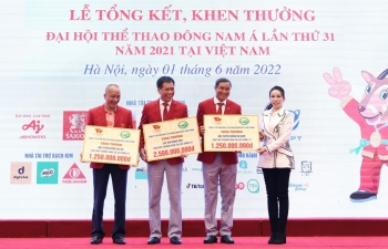 Golf Long Thành trao thưởng 5 tỷ đồng cho các vận động viên có thành tích xuất sắc tại SEA Games 31