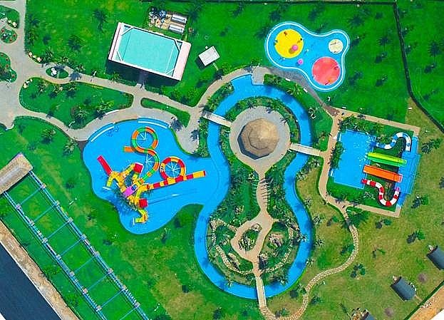 Công viên nước Dino Water Park chính thức mở cửa miễn phí trong 3 ngày lễ tại Long An