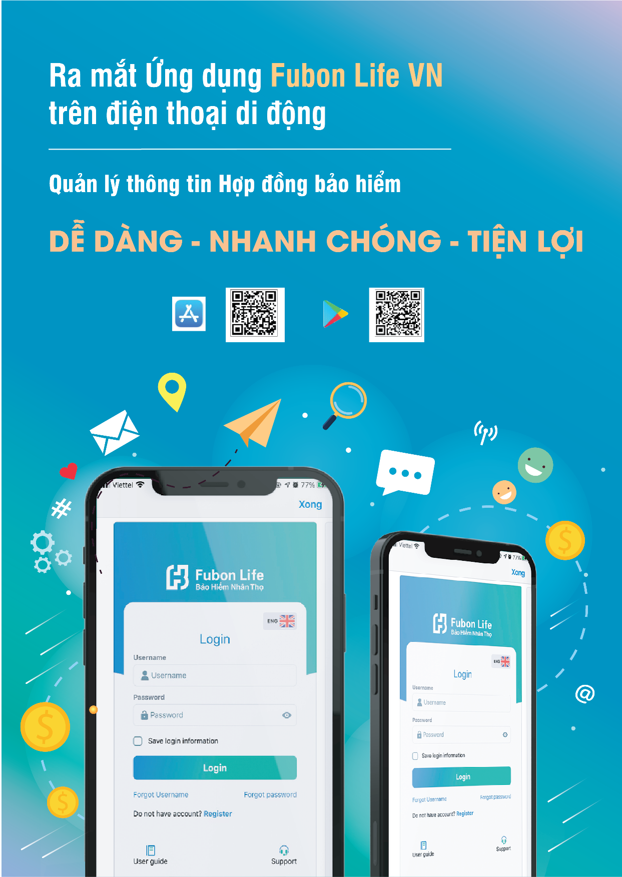 Fubon Life Việt Nam ra mắt ứng dụng quản lý hợp đồng bảo hiểm trên điện thoại di động