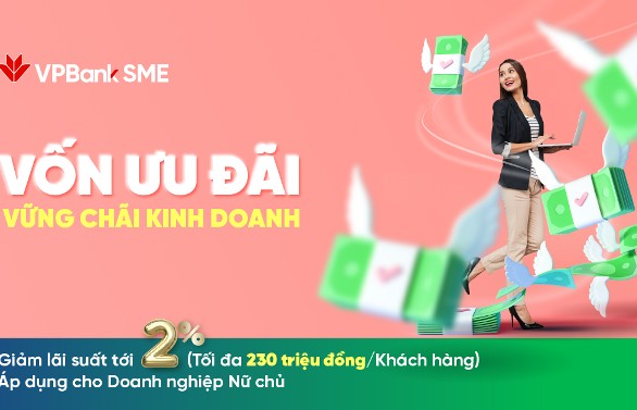 VPBank giảm lãi suất, tăng ưu đãi cho doanh nghiệp có phụ nữ làm chủ