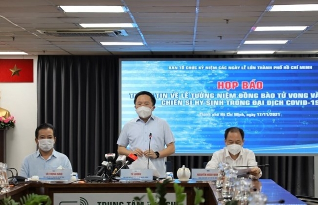 Nhiều hoạt động tưởng niệm đồng bào tử vong và cán bộ, chiến sĩ hy sinh trong đại dịch Covid -19