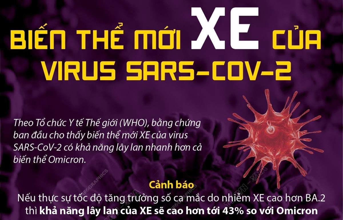 Biến thể mới XE của virus SARS-CoV-2