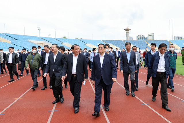 Thủ tướng động viên đoàn thể thao Việt Nam, kiểm tra công tác chuẩn bị SEA Games 31 - Ảnh 6.