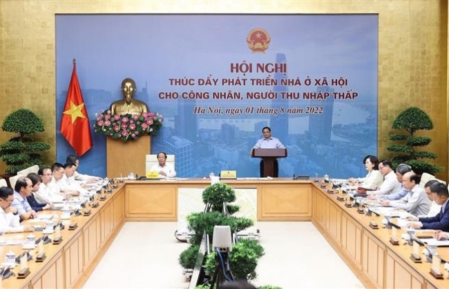 Thủ tướng chủ trì Hội nghị về phát triển nhà ở xã hội cho công nhân, người thu nhập thấp