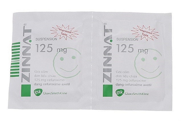 Thu hồi toàn quốc các lô thuốc kháng sinh cốm pha hỗn dịch uống Zinnat Suspension 125mg