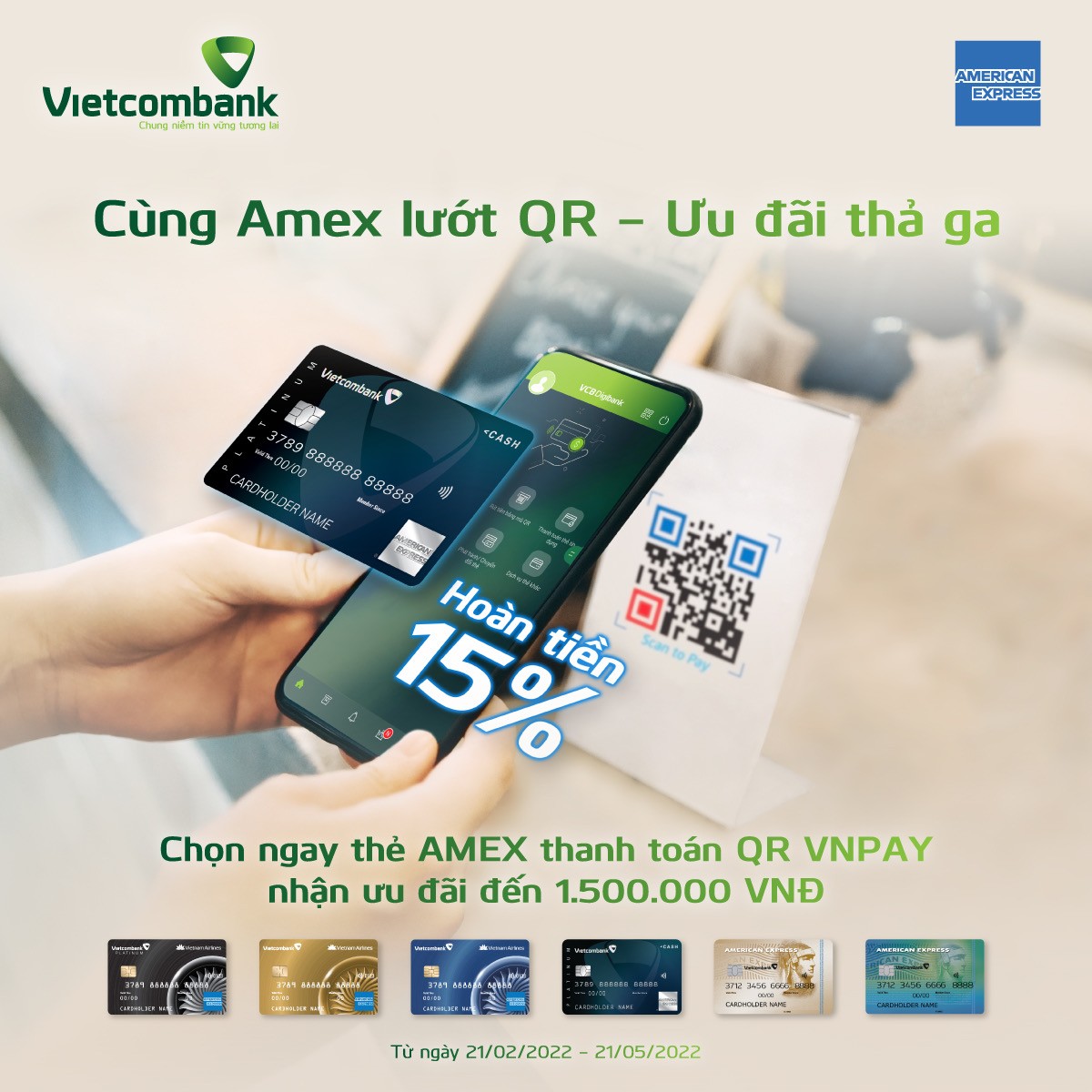 Vietcombank AMEX và những “quyền năng” chưa từng có