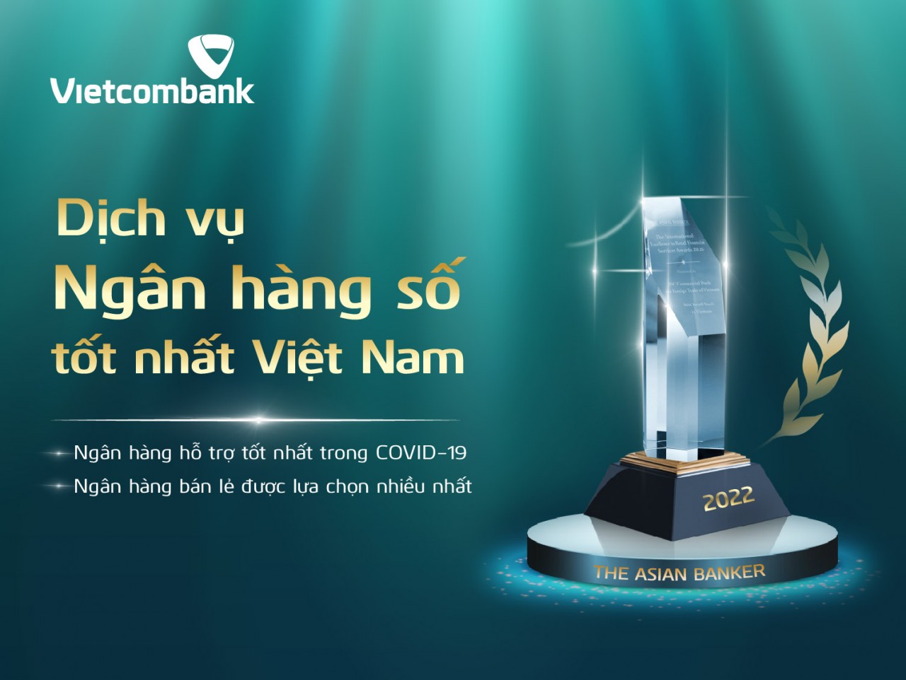 Vietcombank được vinh danh với ba giải thưởng lớn của The Asian Banker