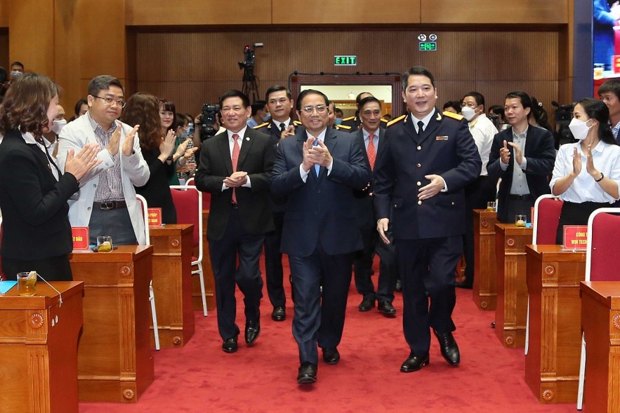 Chùm ảnh Thủ tướng Phạm Minh Chính dự Lễ công bố hệ thống hóa đơn điện tử toàn quốc