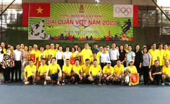 Khai mạc giải quần vợt năm 2022 của Công đoàn Bộ Tài chính