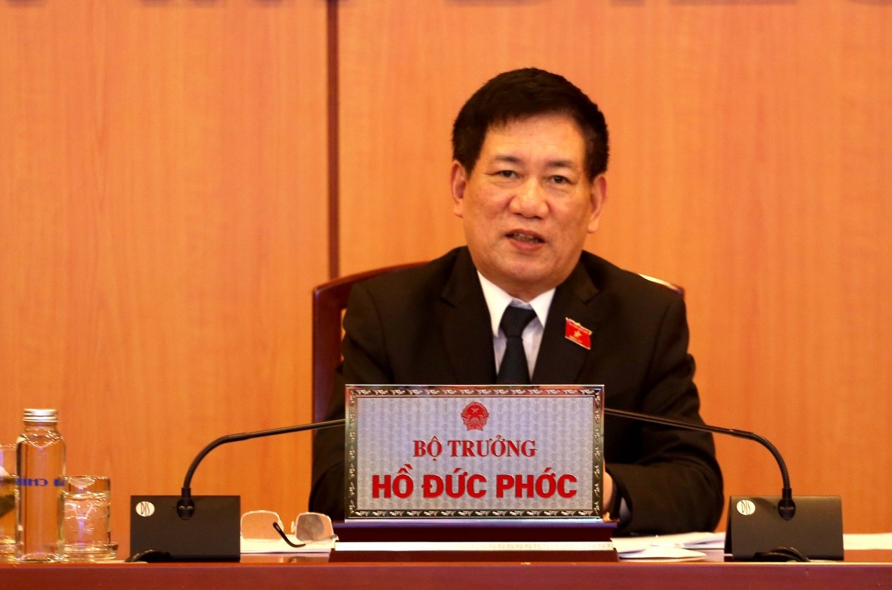 Bộ trưởng Hồ Đức Phớc hội đàm trực tuyến với Phó Chủ tịch Ngân hàng Thế giới