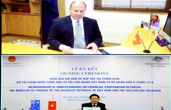 Bộ Tài chính Việt Nam và Bộ Ngân khố Úc ký kết biên bản ghi nhớ hợp tác tài chính
