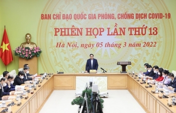 Hình ảnh Thủ tướng Phạm Minh Chính chủ trì phiên họp Ban Chỉ đạo quốc gia phòng, chống dịch