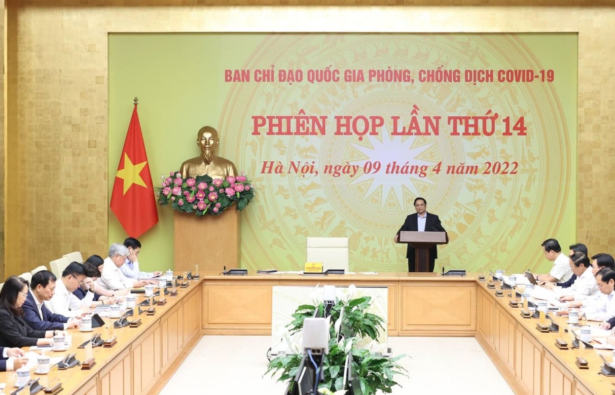 Hình ảnh Thủ tướng Phạm Minh Chính chủ trì họp trực tuyến toàn quốc về phòng, chống dịch COVID-19