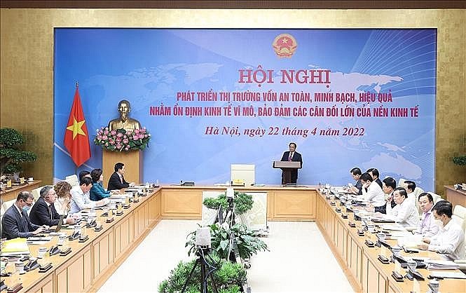 Thủ tướng Phạm Minh Chính chủ trì Hội nghị Phát triển thị trường vốn