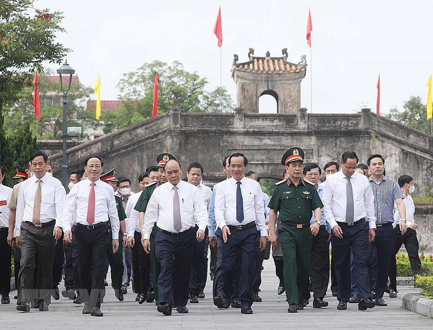 Hình ảnh hoạt động của Chủ tịch nước Nguyễn Xuân Phúc tại Quảng Trị