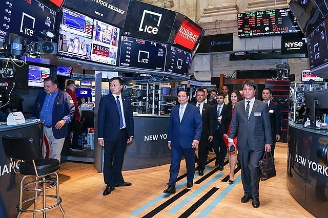 Thủ tướng Phạm Minh Chính tham quan, làm việc tại sàn giao dịch chứng khoán lớn nhất thế giới tại New York