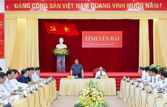 Thủ tướng Phạm Minh Chính làm việc với Tỉnh ủy Yên Bái