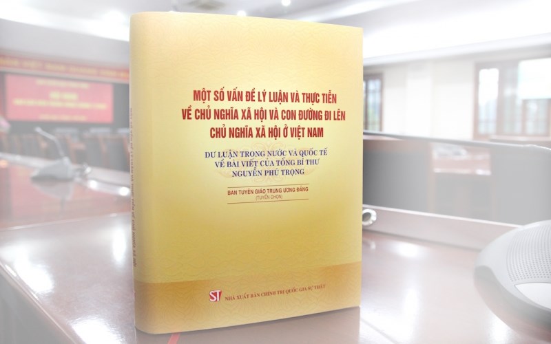Cuốn sách “Một số vấn đề lý luận và thực tiễn về chủ nghĩa xã hội và con đường đi lên chủ nghĩa xã hội ở Việt Nam”. (Nguồn: Tạp chí   Tuyên giáo)