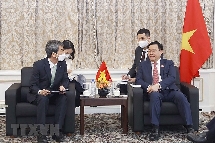 Chủ tịch Quốc hội tiếp lãnh đạo một số tập đoàn kinh tế của Hàn Quốc