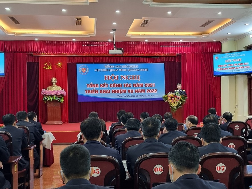 Hải quan Quảng Ninh tổ chức hội nghị tổng kết công tác xây dựng Đảng và công tác năm 2021, triển khai nhiệm vụ năm 2022